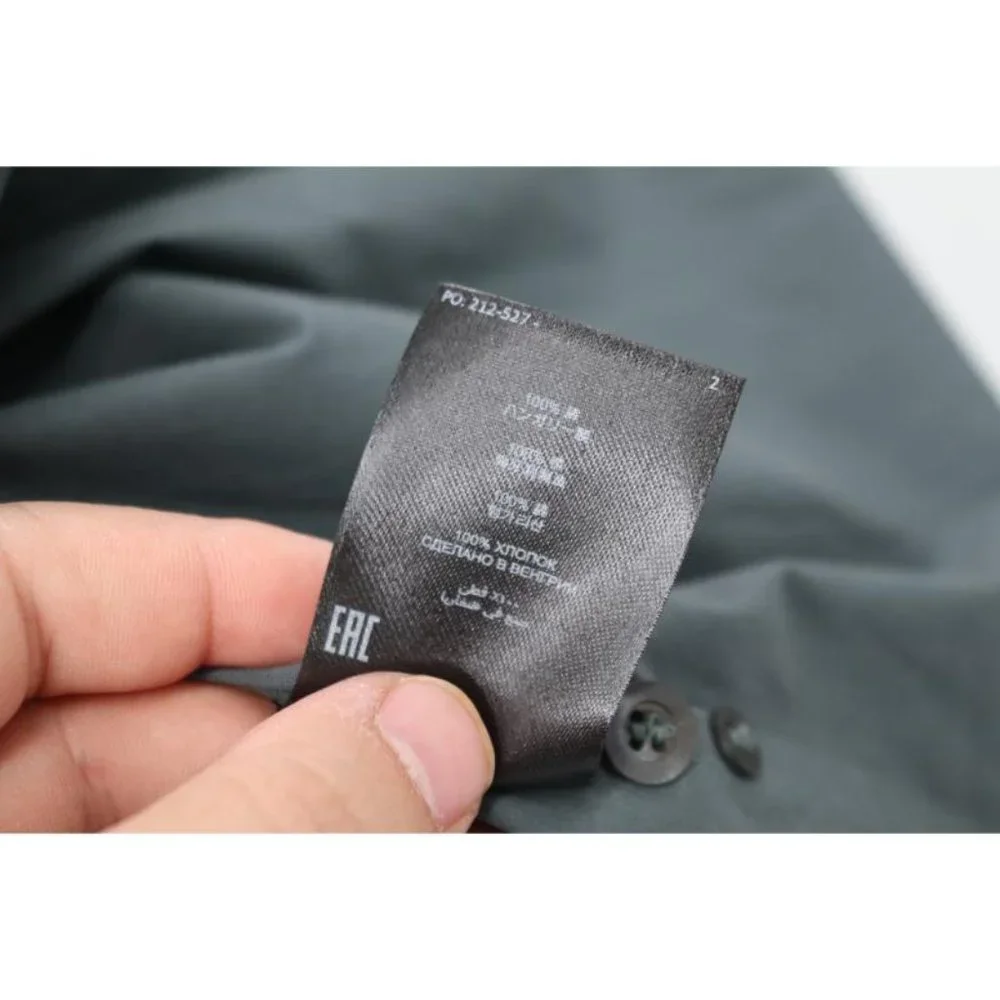 NWT Dries Van Noten Dress Shirt Mens 50 Cadogan M.W. Gray Long Sleeve Button Up - Picture 8 of 11
